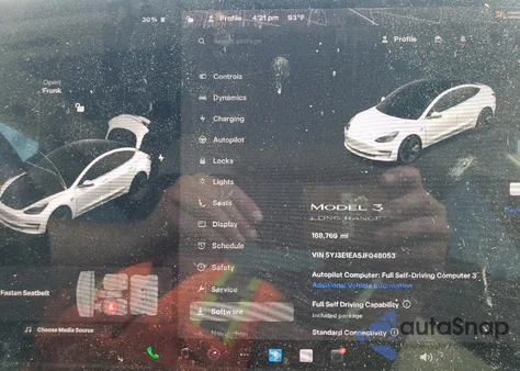 2018 Tesla Model 3 from USA, damaged, VIN 5YJ3E1EA5JF048053
